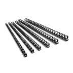  Comb Binding Rings 6mm, 100pcs/Box, Black