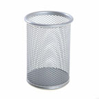 Pen Holder Metal Mesh Silver