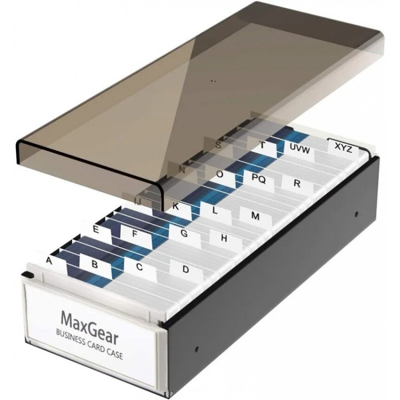 FIS Name Card Case with A-Z Index, 600 Capacity