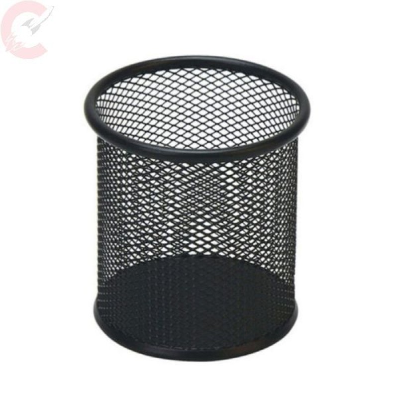 Pen Holder Metal Mesh Black