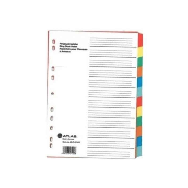 Atlas Divider 12 Tabs Plastic Colored