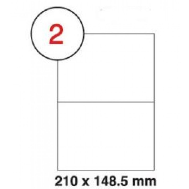 Xellent 2 Label-sheets, 210x148mm  100sheets-pack
