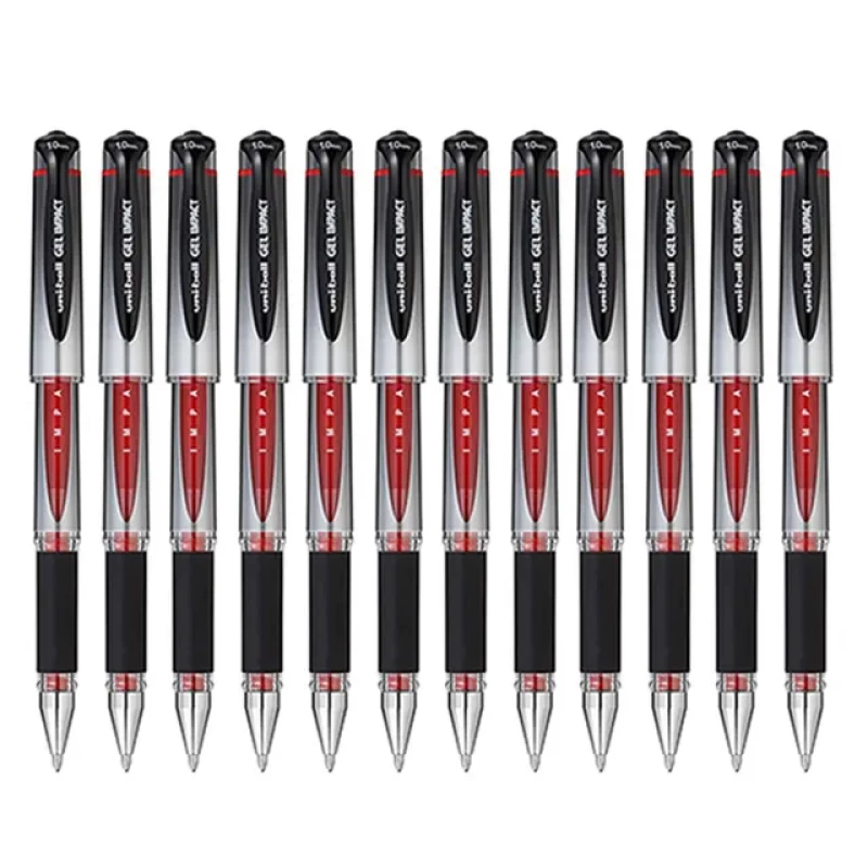 Uniball UM-153S Gel Impact, Super Smooth Gel Ink1.0mm, Red 12/pkt