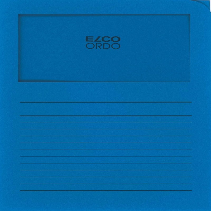 ELCO Ordo Classico L-Folder  w/ Window, Red