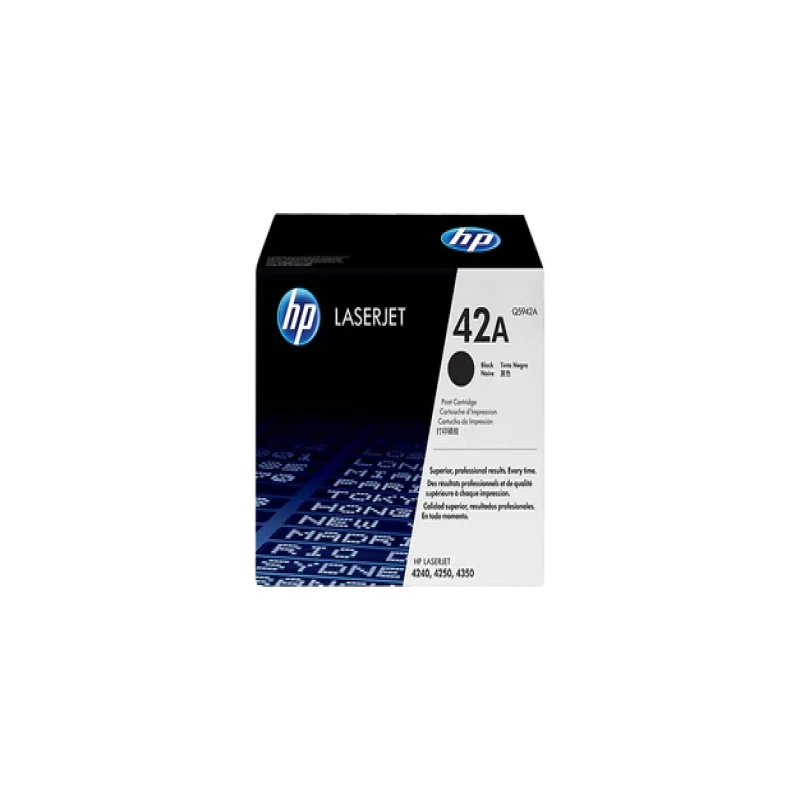 HP 42A Black Toner Cartridge - Q5942A
