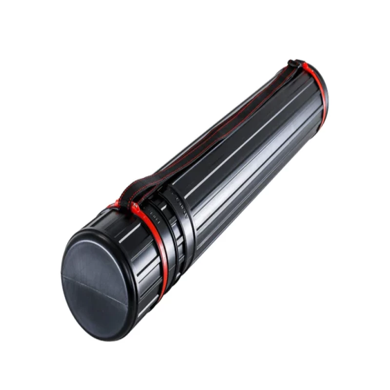 Plastic Drawing Tube 8 x 64-108 cm, Black