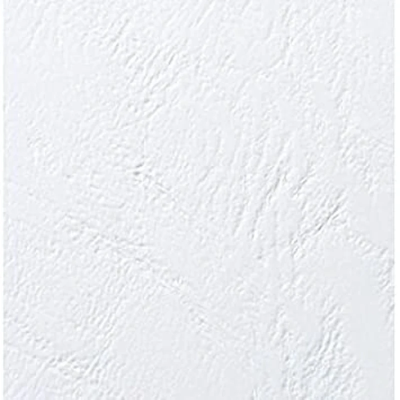 GBC 4400015 LeatherGrain Binding Cover -250gsm, A5, White-Box Of 100
