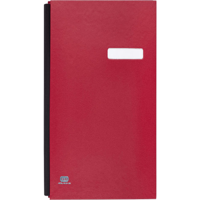 ELBA 41403 Signature Book, 20 Compartments, PVC Cover, Red