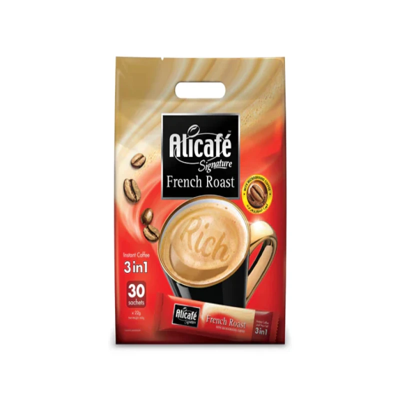 Alicafe Signature French Roast 3-in-1 Instant Coffee-22g Pack of-30