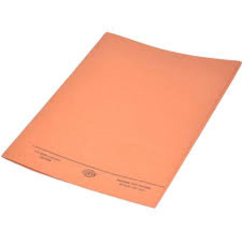 FIS Square Cut Folder with Fastener, A4, Orange