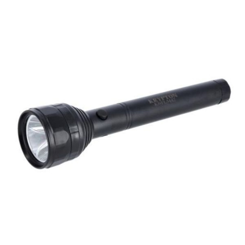 Krypton Rechargeable LED Flashlight Black-KNFL5442