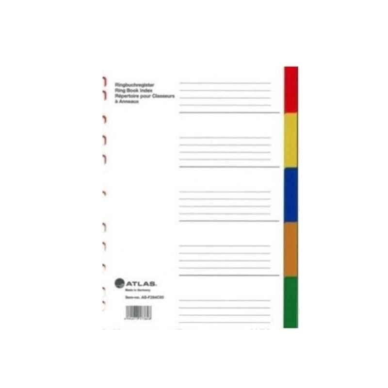 Atlas Divider Plastic Colored, 5 Tabs