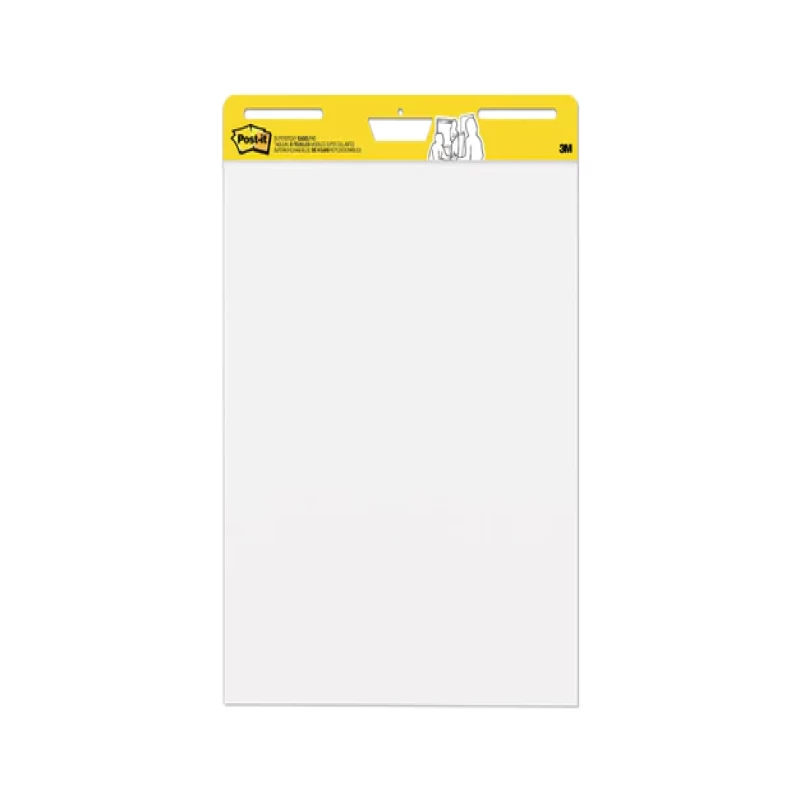 3M Post-it Self-Stick Easel Pad 559, Plain White, 25 x 30 inches, 30/pad