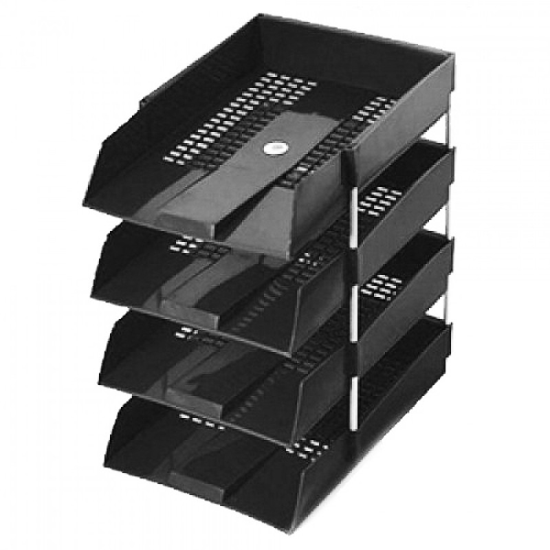 Omega PVC Paper Tray 4- Tier