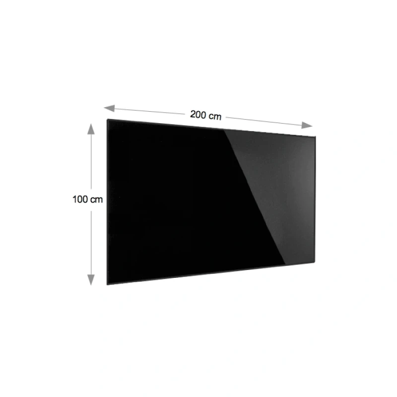 Magnetoplan Design Glassboard , 2000mm x 1000 mm, Black