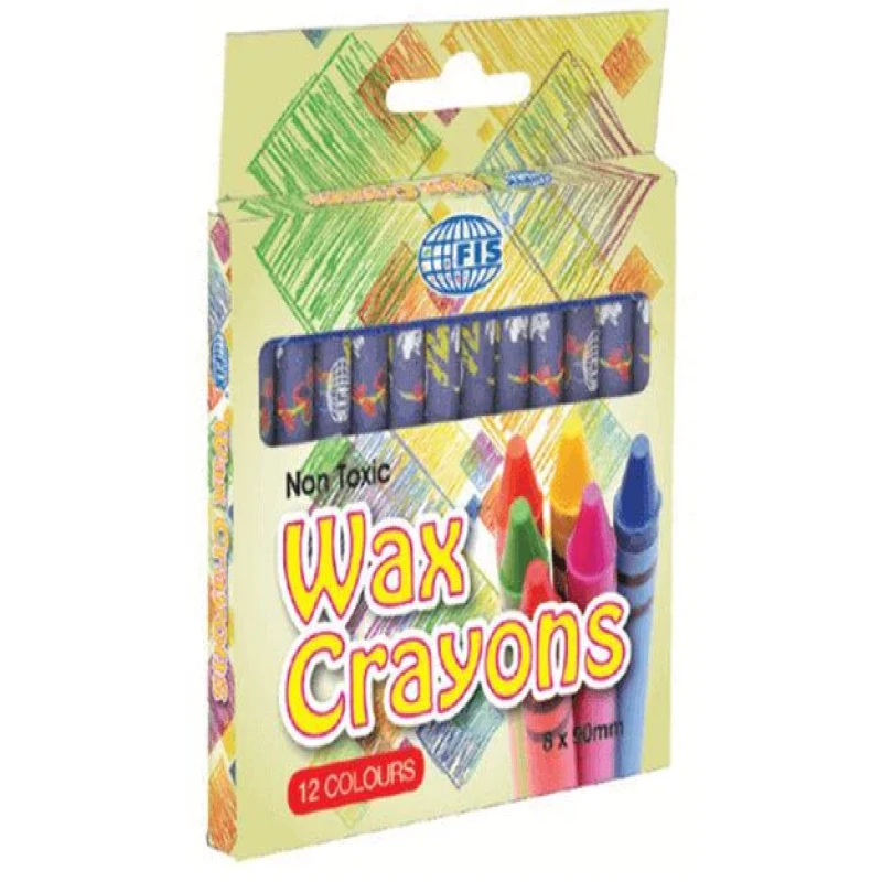 12 Colours Crayon 8cm x 90mm FSCR0912N