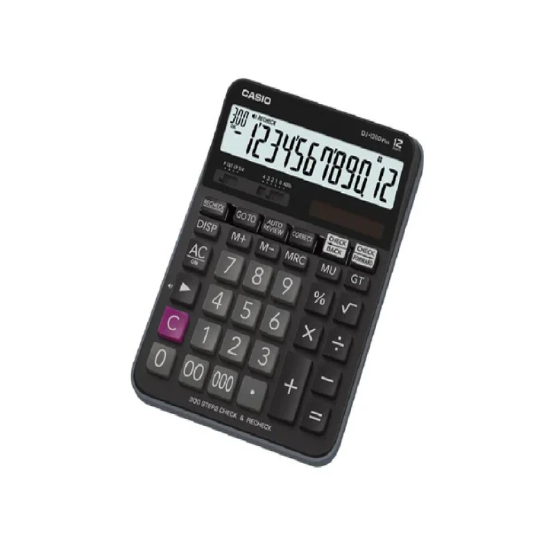 CASIO DJ-120D Plus, 12 Digits Check Calculator